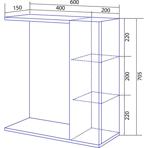 Зеркало-шкаф Loranto София Led 60 см R - фото 6