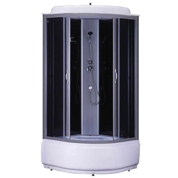 Душевая кабина Loranto CS-6610 G 100х100 см, хром/тонированное - фото 