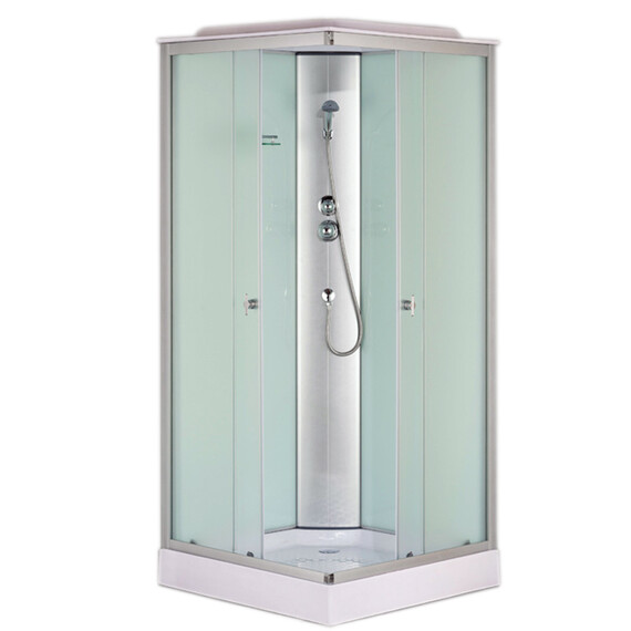 Душевая кабина Loranto CS-6491F(CS-8072) 90х90 см, хром/матовое - фото 