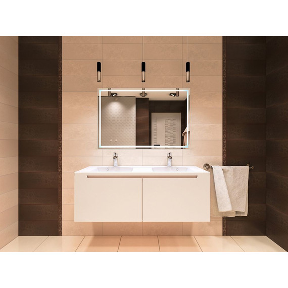 Зеркало Azario Ливия Led 120 см (с подсветкой и сенсорным выключателем) - фото 2