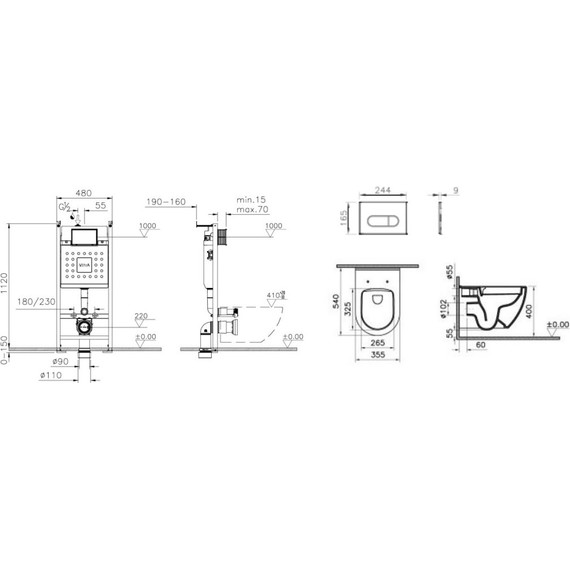 Инсталляция с подвесным безободковым унитазом Vitra Mia Round L-Box 9873B003-7201 - фото, картинка 2 Инсталляция с подвесным безободковым унитазом Vitra Mia Round L-Box 9873B003-7201 - фото 2
