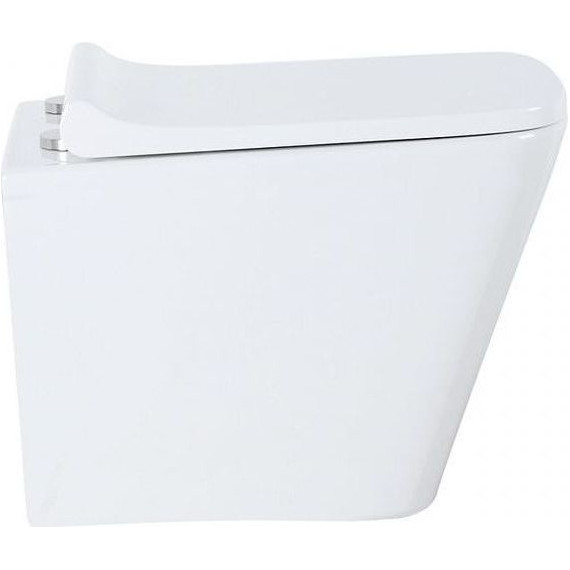 Унитаз подвесной безободковый Azario Teramo 0052 с крышкой микролифт, Цвет производителя: белый - фото, картинка 4 Унитаз подвесной безободковый Azario Teramo 0052 с крышкой микролифт, Цвет производителя: белый - фото 4