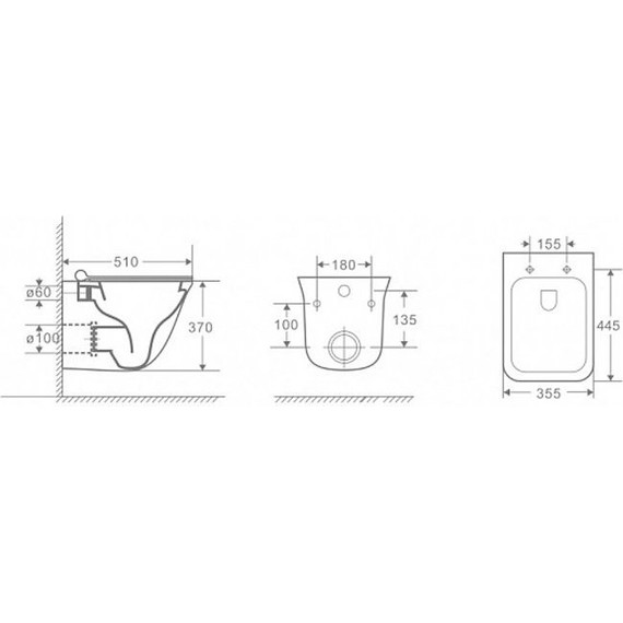 Унитаз подвесной безободковый Azario Felice 0054 с крышкой микролифт - фото 4