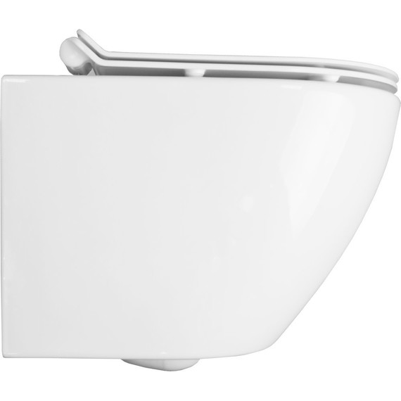 Унитаз подвесной безободковый Azario AZ-0067 с крышкой микролифт - фото 5