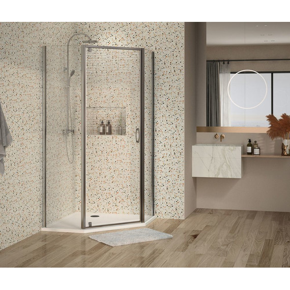 Душевое ограждение Azario Dallas AZ-112P 90х90 см CS00021481, хром/прозрачное - фото 6