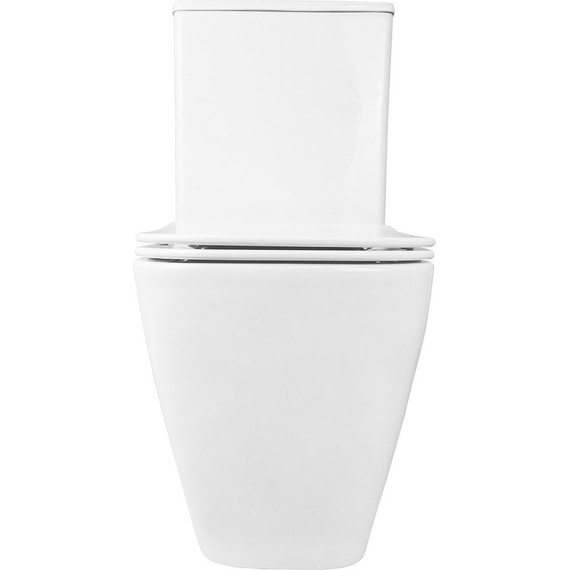 Унитаз-компакт безободковый Azario Levanto AZ-1228A с крышкой микролифт - фото 10