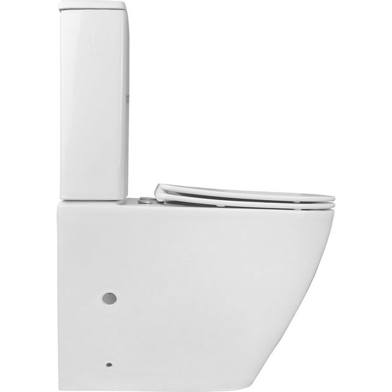 Унитаз-компакт безободковый Azario Levanto AZ-1228A с крышкой микролифт - фото 11