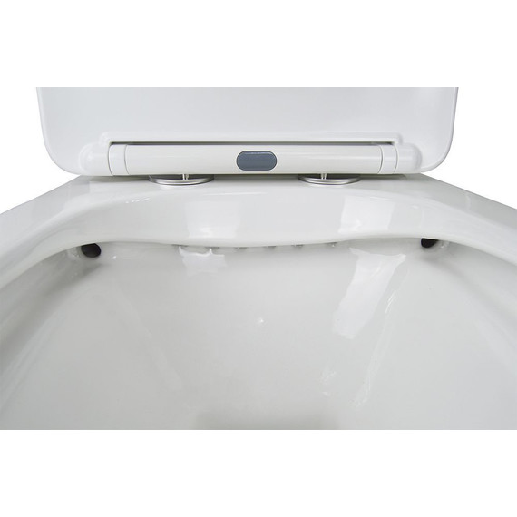 Унитаз-компакт безободковый Azario Levanto AZ-1228A с крышкой микролифт - фото 5