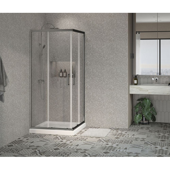 Душевое ограждение AZARIO AZ-131 S 90х90 см, хром/прозрачное - фото 4