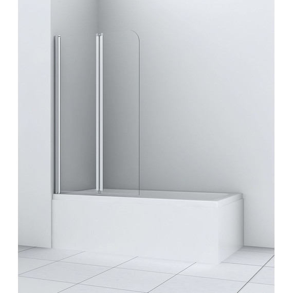 Шторка для ванны Azario AZ-141 80х140 см, хром/прозрачное - фото, картинка 3 Шторка для ванны Azario AZ-141 80х140 см, хром/прозрачное - фото 3