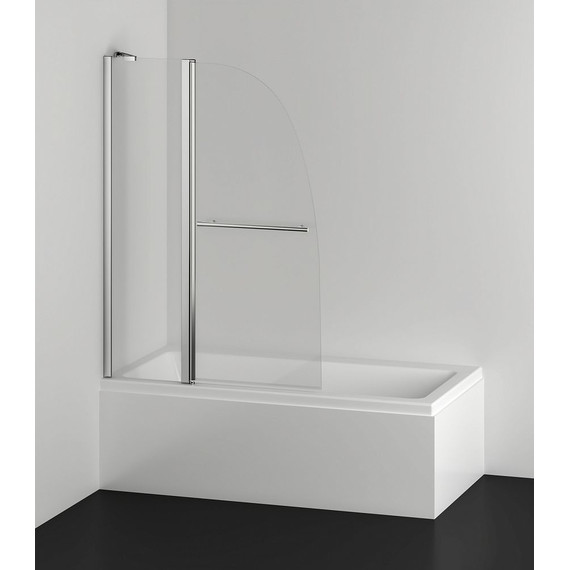 Шторка для ванны AZARIO AZ-142TB 100х140 см, хром/прозрачное - фото, картинка 2 Шторка для ванны AZARIO AZ-142TB 100х140 см, хром/прозрачное - фото 2