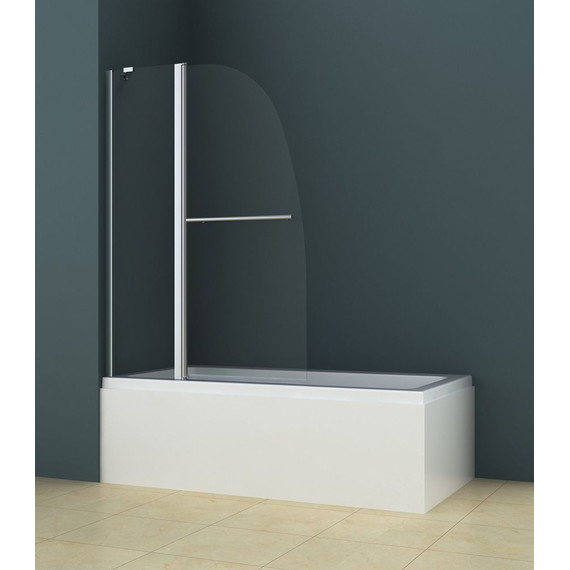 Шторка для ванны AZARIO AZ-142TB 100х140 см, хром/прозрачное - фото, картинка 3 Шторка для ванны AZARIO AZ-142TB 100х140 см, хром/прозрачное - фото 3