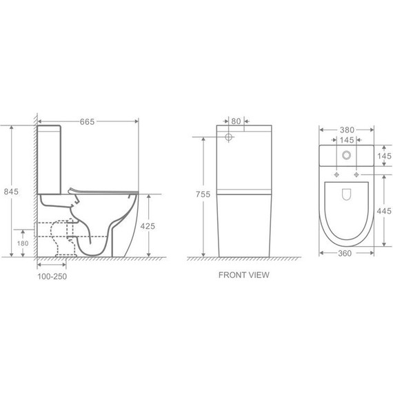 Унитаз-компакт безободковый Azario Grado AZ-2141 с крышкой микролифт - фото, картинка 6 Унитаз-компакт безободковый Azario Grado AZ-2141 с крышкой микролифт - фото 6