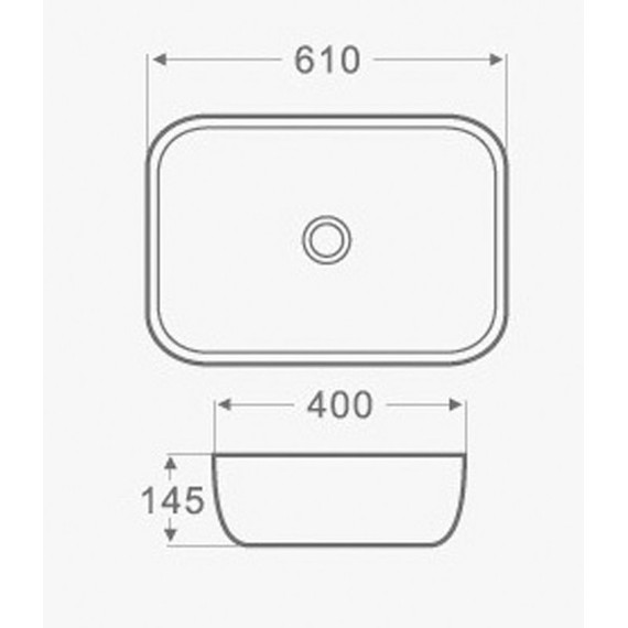 Раковина-чаша Azario 60 см AZ-2143P - фото, картинка 3 Раковина-чаша Azario 60 см AZ-2143P - фото 3