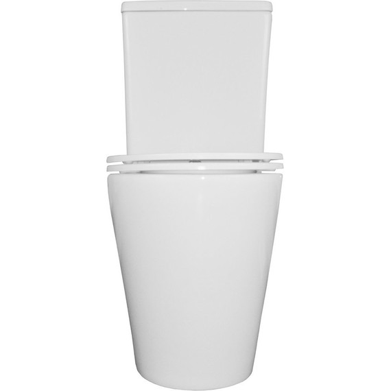 Унитаз-компакт безободковый Azario Vetro AZ-2149 с крышкой микролифт, Цвет производителя: белый - фото, картинка 2 Унитаз-компакт безободковый Azario Vetro AZ-2149 с крышкой микролифт, Цвет производителя: белый - фото 2