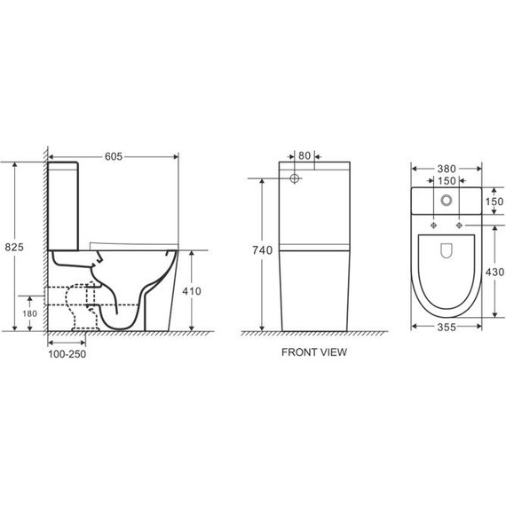 Унитаз-компакт безободковый Azario Vetro AZ-2149 с крышкой микролифт, Цвет производителя: белый - фото, картинка 8 Унитаз-компакт безободковый Azario Vetro AZ-2149 с крышкой микролифт, Цвет производителя: белый - фото 8