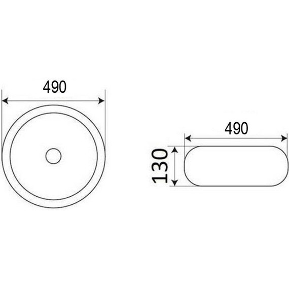 Раковина-чаша Azario 49 см AZ-3010 - фото 3