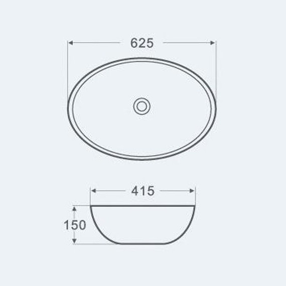 Раковина-чаша Azario 62 см AZ-3077 - фото, картинка 3 Раковина-чаша Azario 62 см AZ-3077 - фото 3