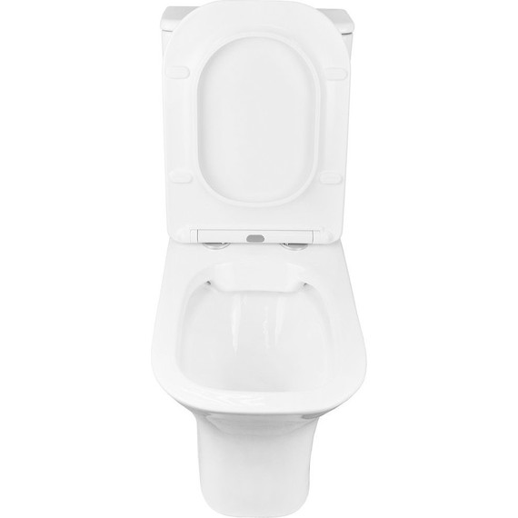 Унитаз-компакт безободковый Azario Fretta Square AZ-5121 с крышкой микролифт - фото 4