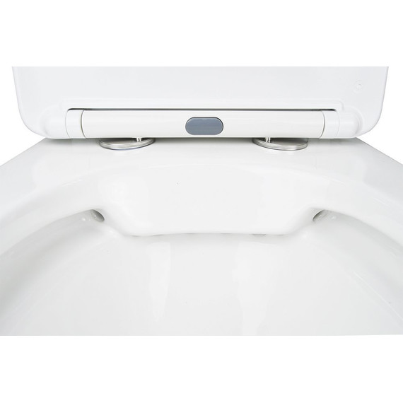 Унитаз-компакт безободковый Azario Fretta Square AZ-5121 с крышкой микролифт - фото 6