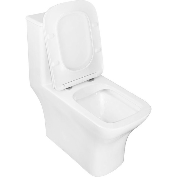 Унитаз-моноблок безободковый Azario Lodi AZ-8617 с крышкой микролифт - фото 3