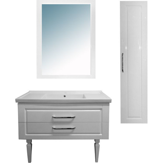 Пенал подвесной Azario Elegant 35 см, универсальный, белый - фото 2