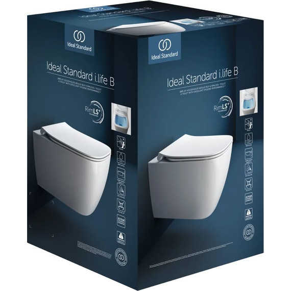 Унитаз подвесной безободковый Ideal Standard i.Life B T533001 с крышкой микролифт - фото 7