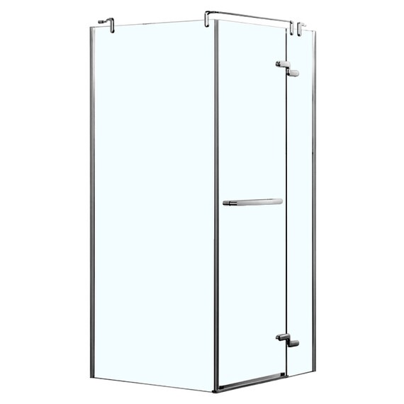 Душевое ограждение Azario Montreal AZ-NWG1231-R 90х90 см (стекло 8 мм) алюминий/прозрачное - фото 
