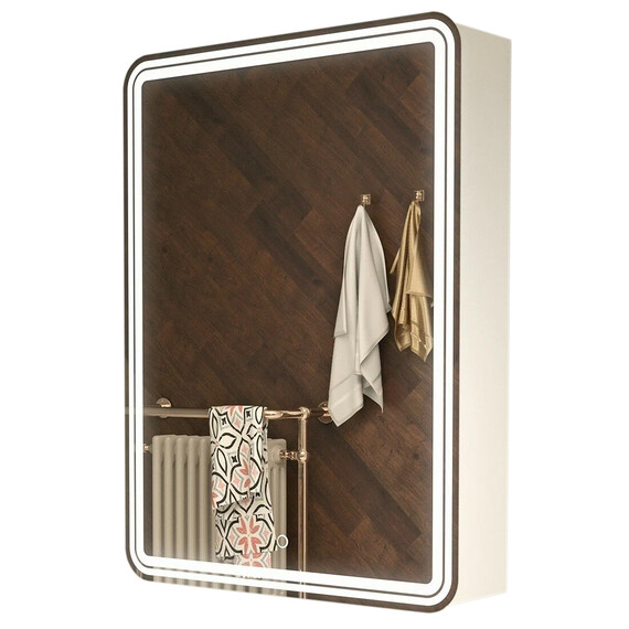 Зеркало-шкаф Azario Adriana 1Л Led 60 см - фото 