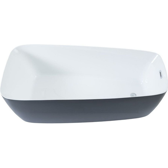 Ванна отдельностоящая Aquanet Family Trend 170х78 см 90778-MW-MB, чёрный матовый - фото, картинка 3 Ванна отдельностоящая Aquanet Family Trend 170х78 см 90778-MW-MB, чёрный матовый - фото 3