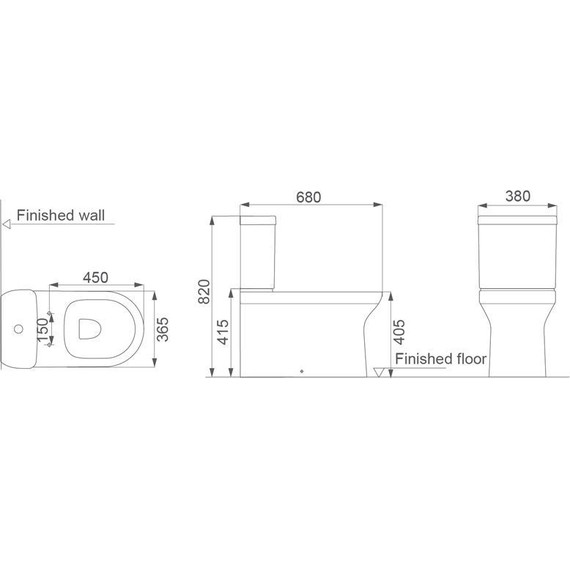 Унитаз-компакт безободковый Creo Ceramique Archi с крышкой микролифт - фото, картинка 5 Унитаз-компакт безободковый Creo Ceramique Archi с крышкой микролифт - фото 5