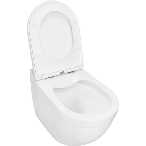 Унитаз подвесной Azario Fora AZ-0017 E-R с крышкой микролифт - фото, картинка 3 Унитаз подвесной Azario Fora AZ-0017 E-R с крышкой микролифт - фото 3