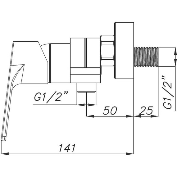 Смеситель для душа Azario Treya AZ-15680621 - фото 3