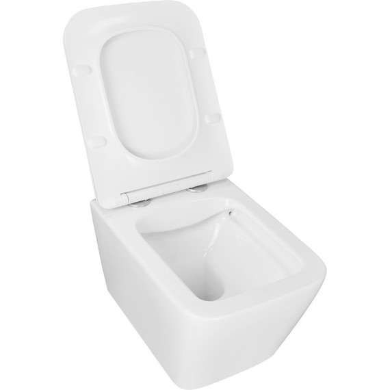 Унитаз подвесной безободковый Azario Boca AZ-2002 с крышкой микролифт, Цвет производителя: белый - фото, картинка 3 Унитаз подвесной безободковый Azario Boca AZ-2002 с крышкой микролифт, Цвет производителя: белый - фото 3