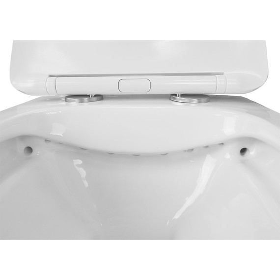 Унитаз подвесной безободковый Azario Boca AZ-2002 с крышкой микролифт, Цвет производителя: белый - фото, картинка 9 Унитаз подвесной безободковый Azario Boca AZ-2002 с крышкой микролифт, Цвет производителя: белый - фото 9