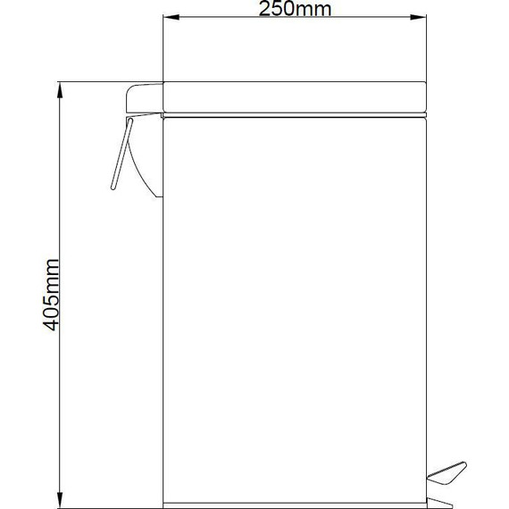Ведро для мусора с педалью Azario 12 л AZ-301-12L - фото 2