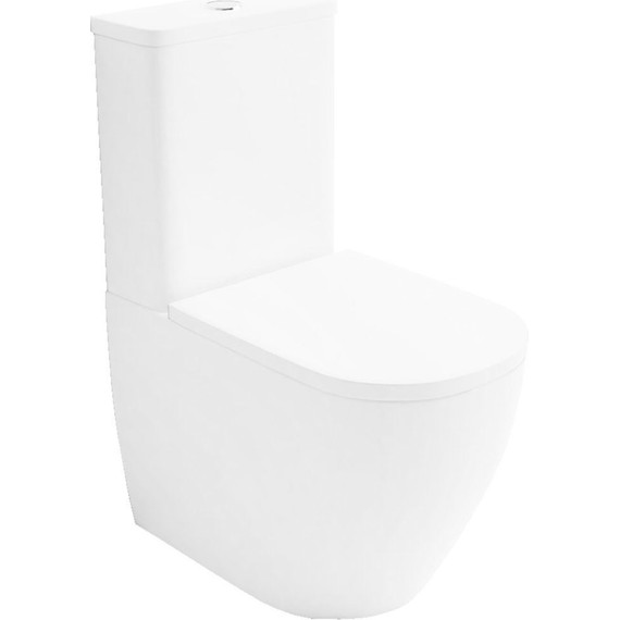 Унитаз-компакт безободковый Azario Renda AZ-8693 с крышкой микролифт - фото 2