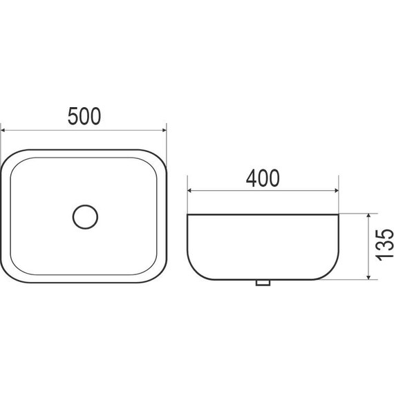 Раковина-чаша Azario 50 см AZ41015 - фото, картинка 3 Раковина-чаша Azario 50 см AZ41015 - фото 3