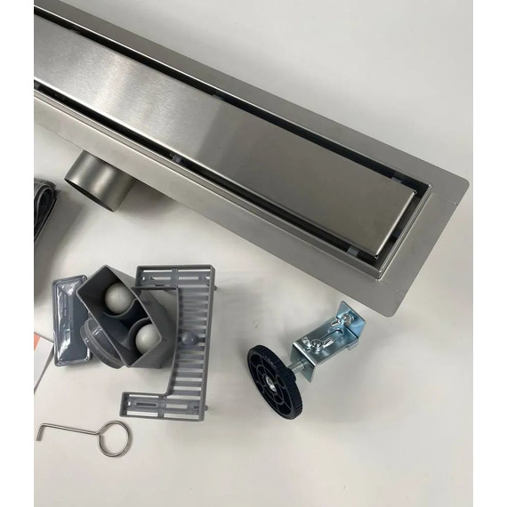 Трап TIM 60 см BAD456002, серый металлик (под плитку) - фото 11