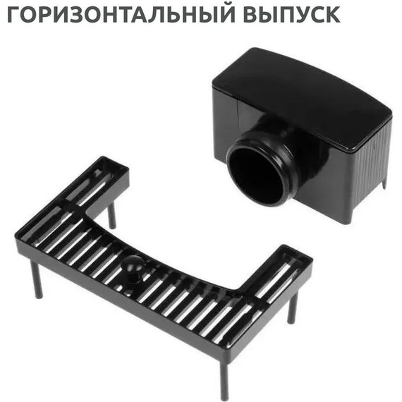 Трап TIM 60 см BAD466002BK, чёрный матовый (под плитку) - фото 7