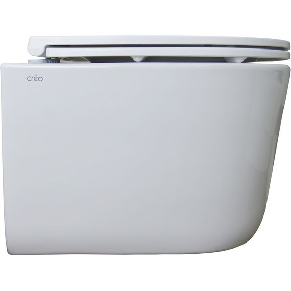 Унитаз подвесной безободковый Creo Ceramique Lyon LY1100R с крышкой микролифт (Система смыва торнадо) - фото 5