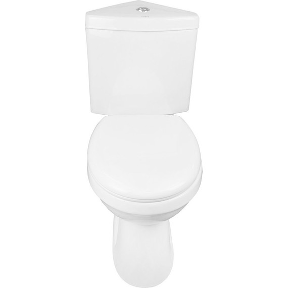 Унитаз-компакт угловой Creo Ceramique Project с крышкой микролифт - фото, картинка 6 Унитаз-компакт угловой Creo Ceramique Project с крышкой микролифт - фото 6