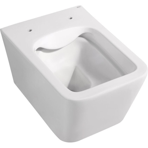 Унитаз подвесной безободковый Abber Rechteck AC1201MW с тонкой крышкой микролифт, белый матовый - фото, картинка 7 Унитаз подвесной безободковый Abber Rechteck AC1201MW с тонкой крышкой микролифт, белый матовый - фото 7