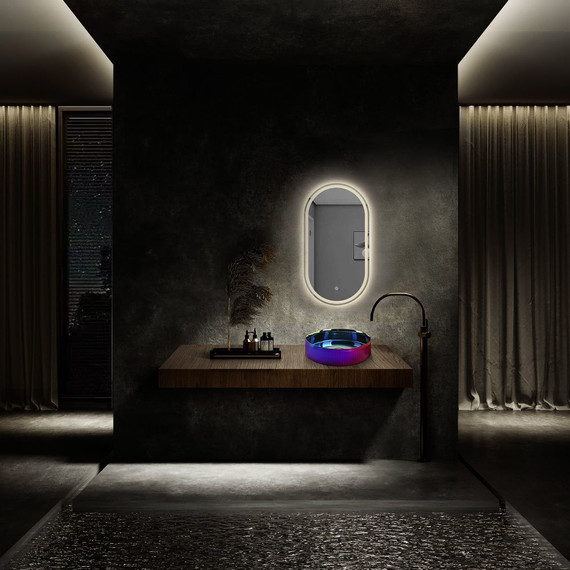 Раковина-чаша Abber Bequem 40 см AC2114Regen, хамелеон - фото 2