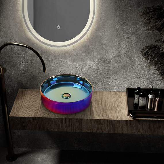 Раковина-чаша Abber Bequem 40 см AC2114Regen, хамелеон - фото 3