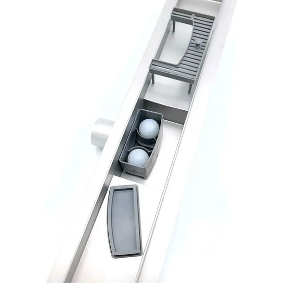 Трап TIM 70 см BAD457002, серебристый (под плитку) - фото 10