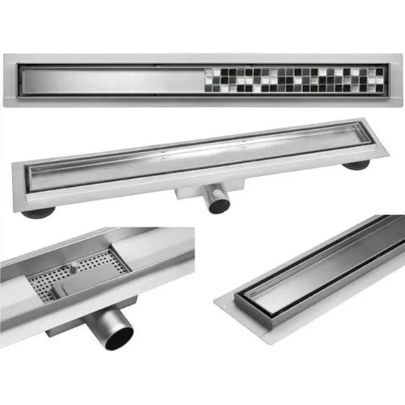 Трап TIM 70 см BAD457002, серебристый (под плитку) - фото 13