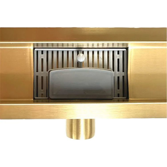 Трап TIM 80 см BAD488002GP, золото глянцевое (под плитку) - фото 4