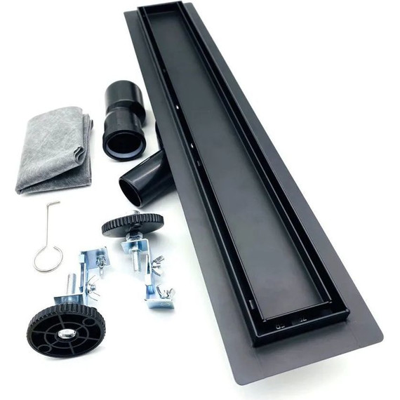 Трап Zeissler 60 см BAD556002BK, чёрный матовый (под плитку) - фото 2