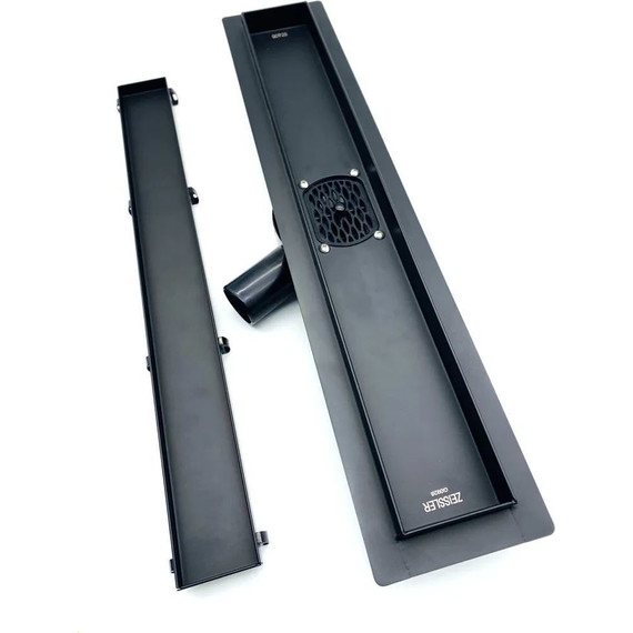 Трап Zeissler 60 см BAD556002BK, чёрный матовый (под плитку) - фото 6